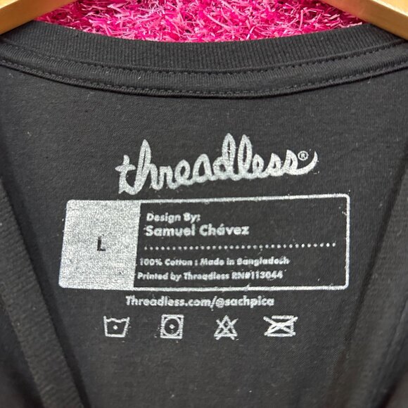 Neko Space Ramen Cats Threadless Pop Art Kawaii Anime Tee L - Picture 4 of 4